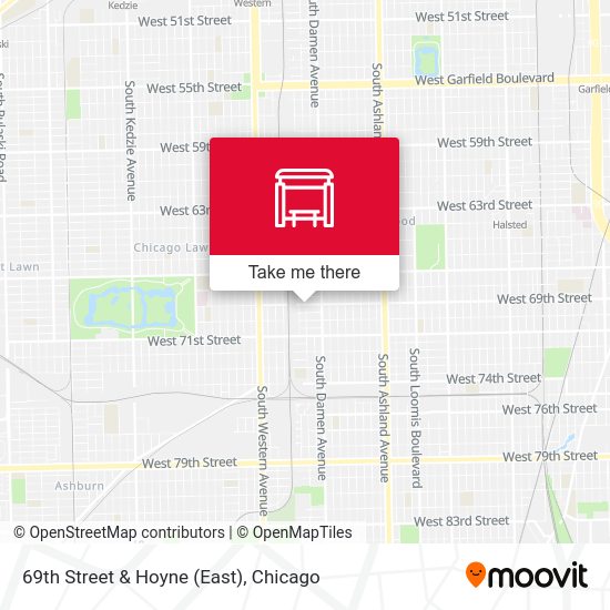 Mapa de 69th Street & Hoyne (East)