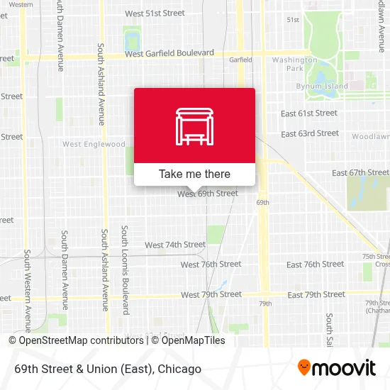 69th Street & Union (East) map