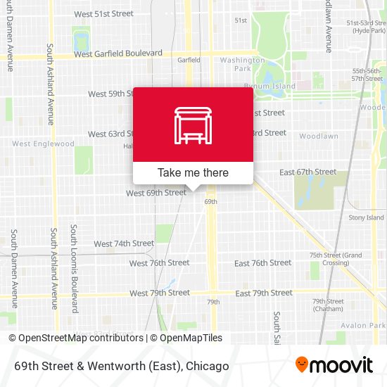 69th Street & Wentworth (East) map