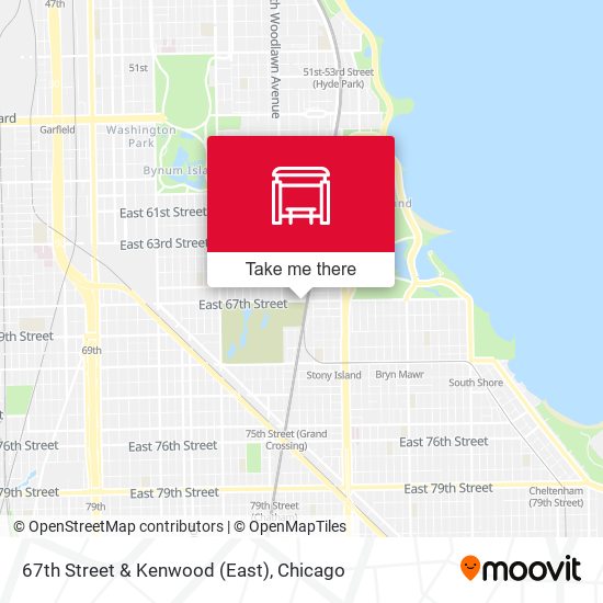 67th Street & Kenwood (East) map