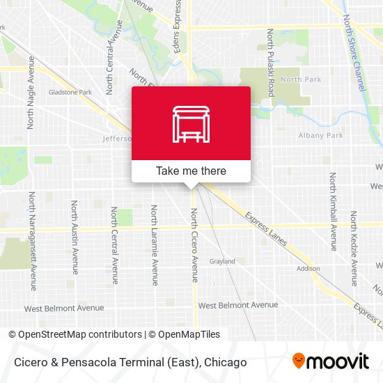 Cicero & Pensacola Terminal (East) map