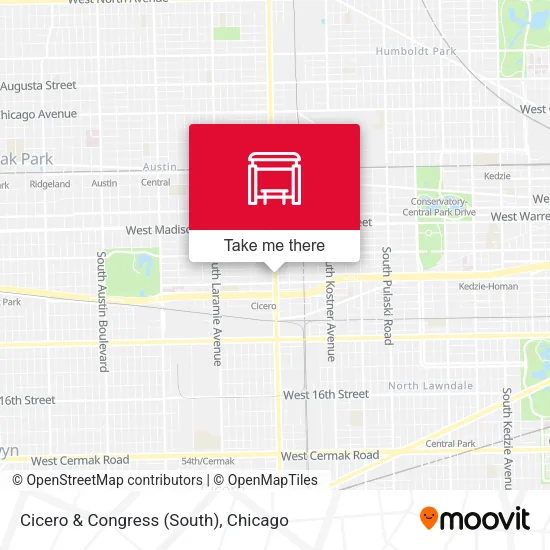 Cicero & Congress (South) map