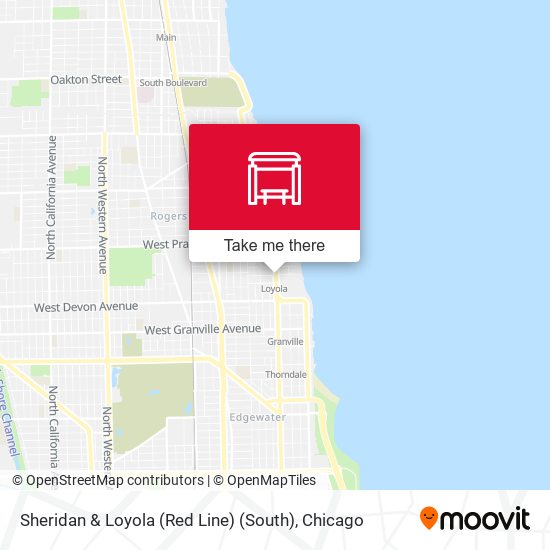 Sheridan & Loyola (Red Line) (South) map