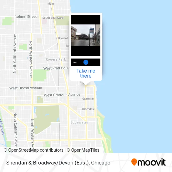 Sheridan & Broadway / Devon (East) map