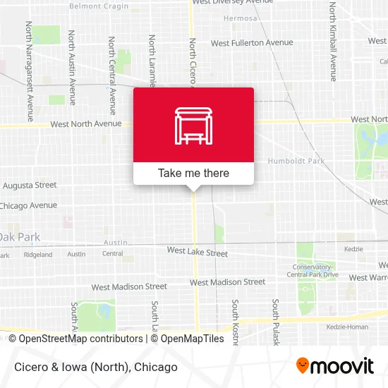 Cicero & Iowa (North) map