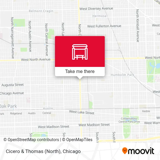 Cicero & Thomas (North) map