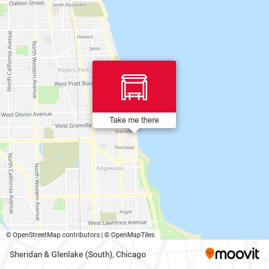 Sheridan & Glenlake (South) map