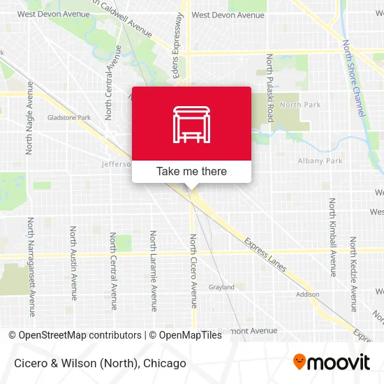 Cicero & Wilson (North) map