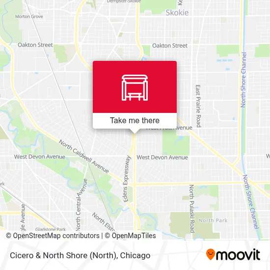 Cicero & North Shore map