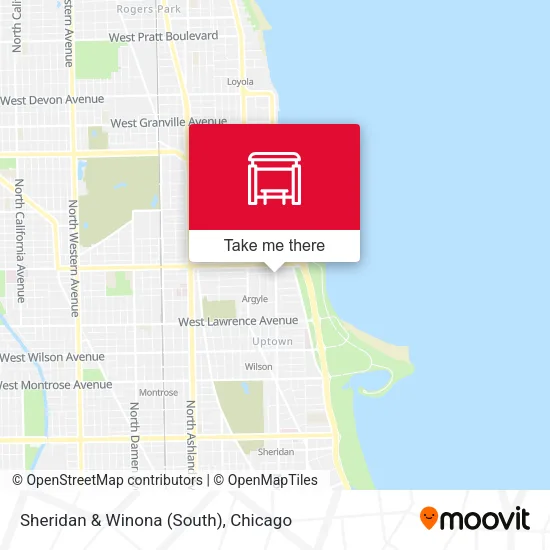 Sheridan & Winona (South) map