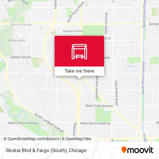 Skokie Blvd & Fargo (South) map