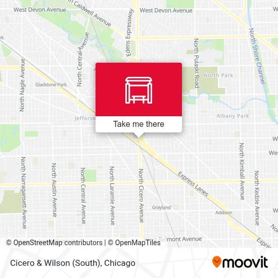 Cicero & Wilson (South) map