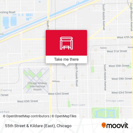 55th Street & Kildare (East) map