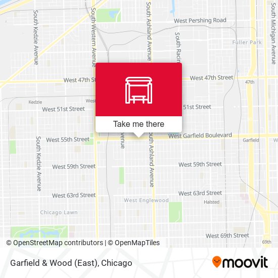 Garfield & Wood (East) map