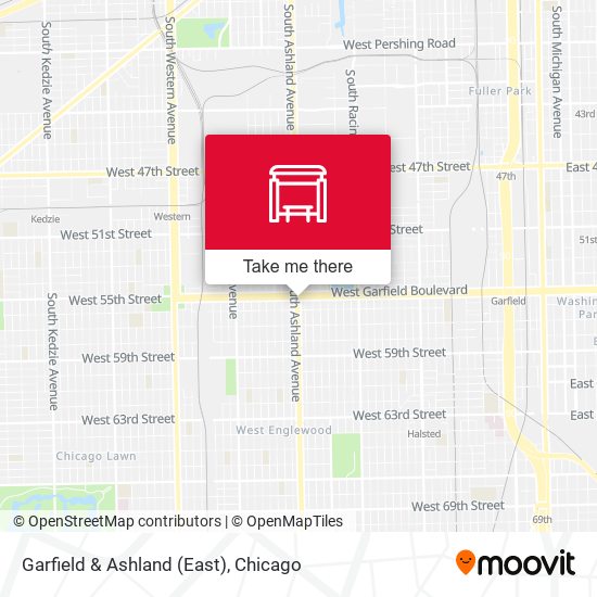 Garfield & Ashland (East) map