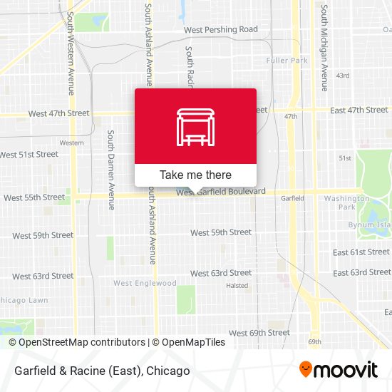 Garfield & Racine (East) map