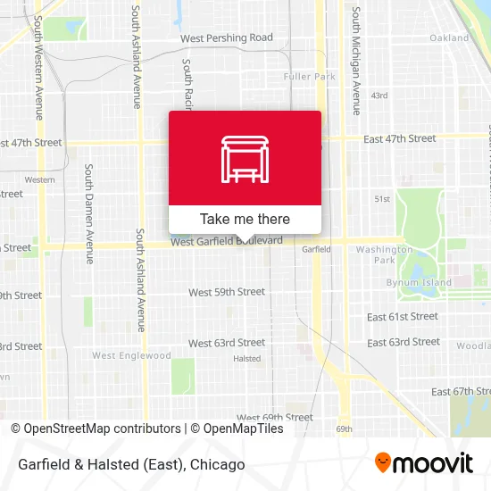 Garfield & Halsted (East) map