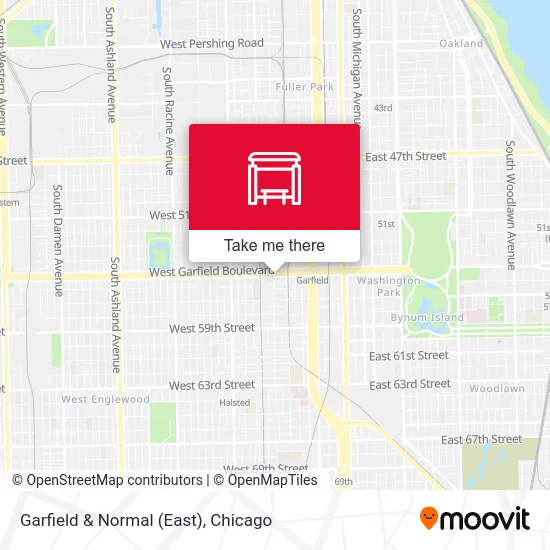 Garfield & Normal (East) map