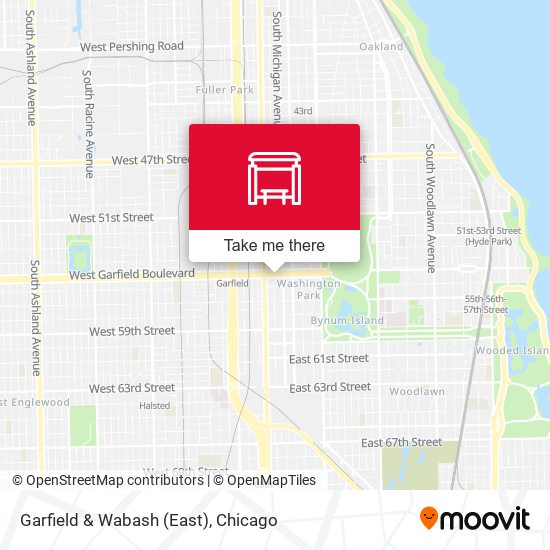 Garfield & Wabash (East) map