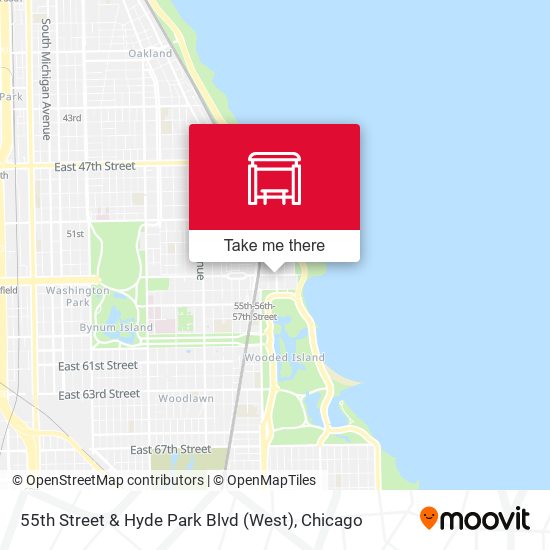 55th Street & Hyde Park Blvd (West) map