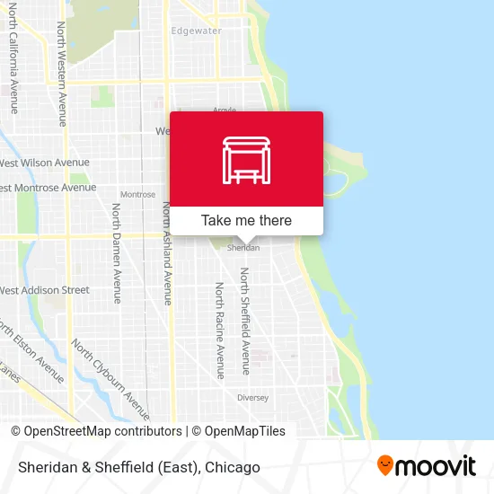 Sheridan & Sheffield (East) map
