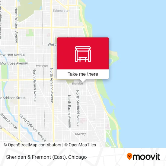 Sheridan & Fremont (East) map