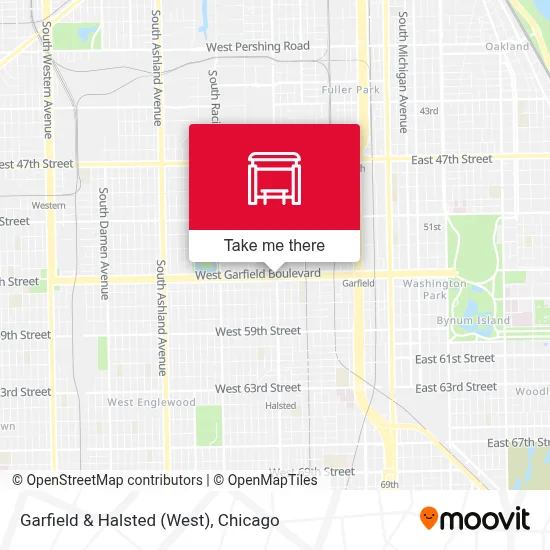 Garfield & Halsted (West) map