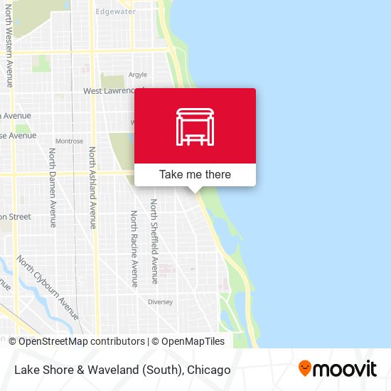 Mapa de Lake Shore & Waveland (South)