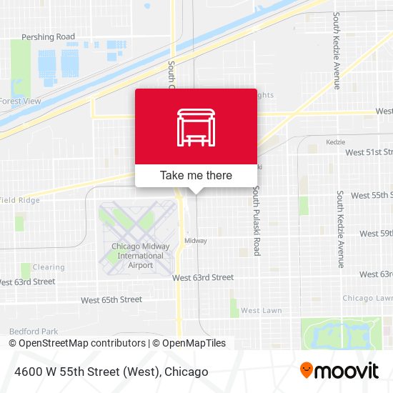 Mapa de 4600 W 55th Street (West)