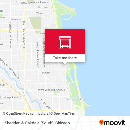 Sheridan & Oakdale (South) map