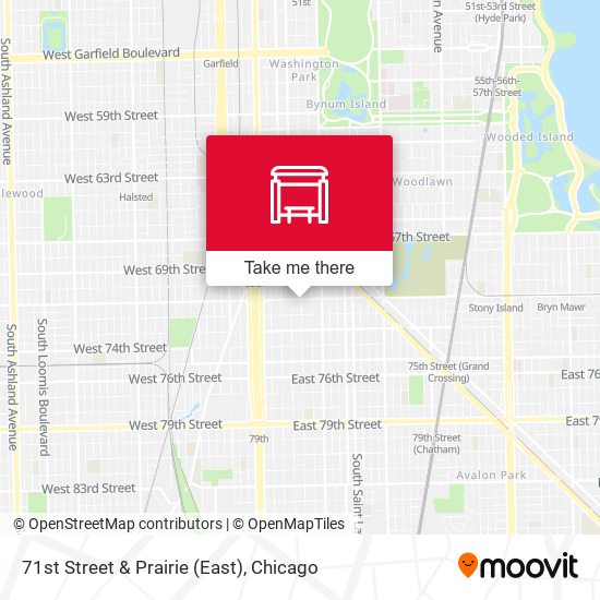 71st Street & Prairie (East) map