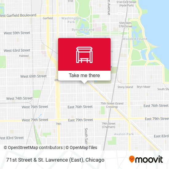 71st Street & St. Lawrence (East) map