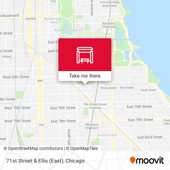 71st Street & Ellis (East) map