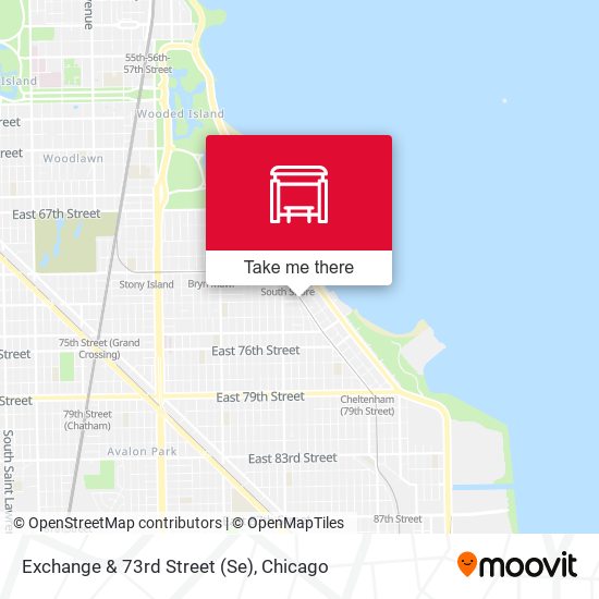 Exchange & 73rd Street (Se) map