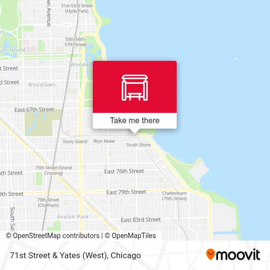 71st Street & Yates (West) map