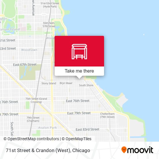 71st Street & Crandon (West) map