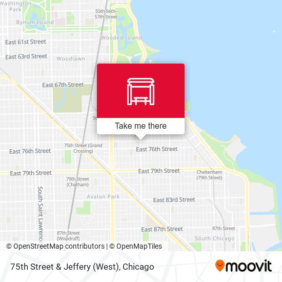 75th Street & Jeffery (West) map