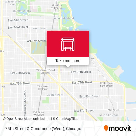 75th Street & Constance (West) map