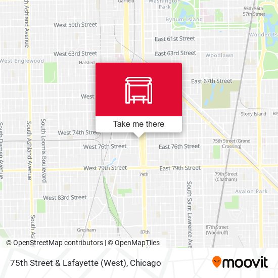 75th Street & Lafayette (West) map