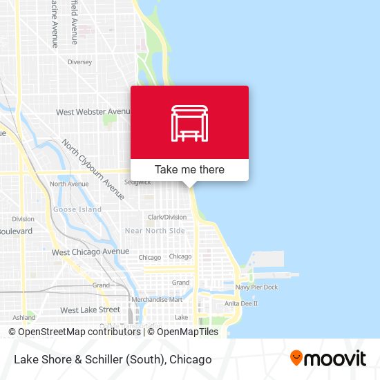 Lake Shore & Schiller (South) map