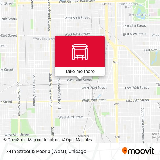 74th Street & Peoria (West) map