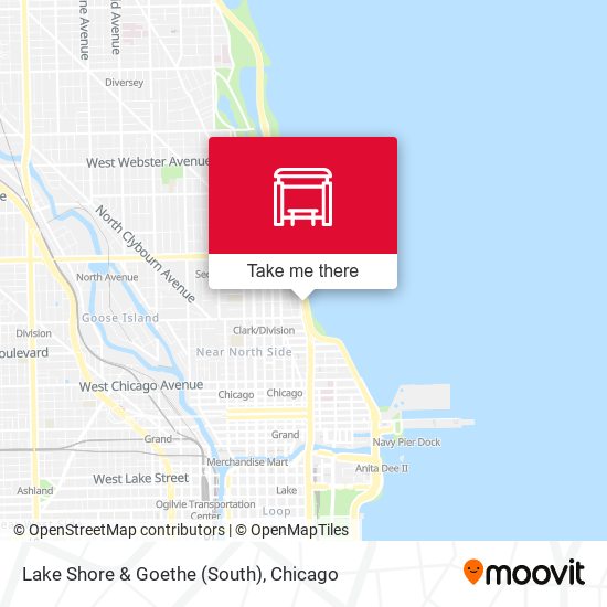 Mapa de Lake Shore & Goethe (South)