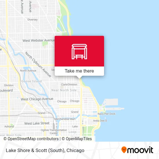 Lake Shore & Scott (South) map