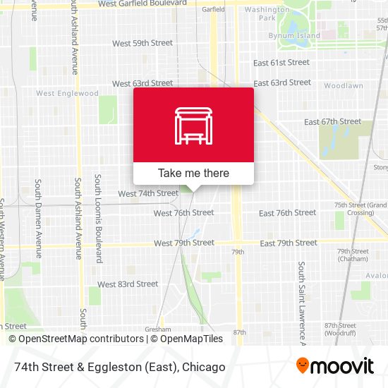 74th Street & Eggleston (East) map