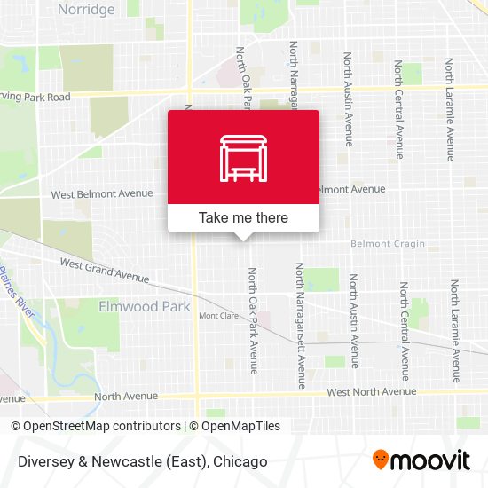 Diversey & Newcastle (East) map