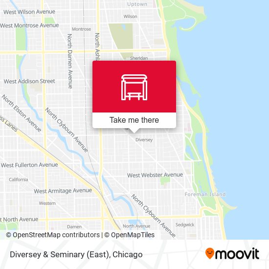 Diversey & Seminary (East) map