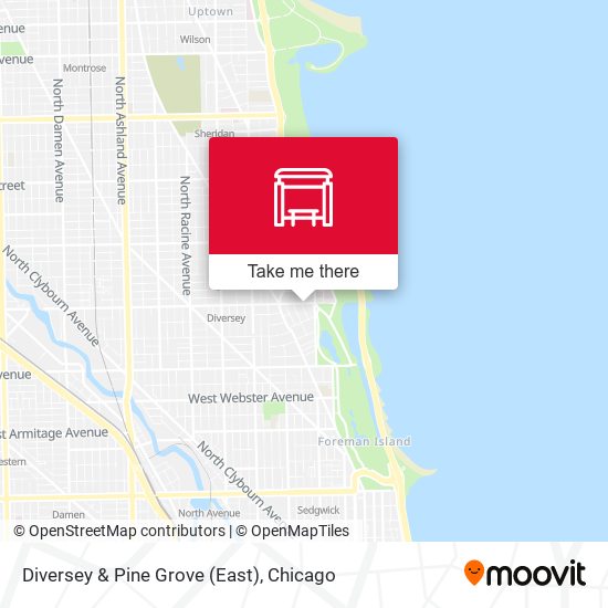 Diversey & Pine Grove (East) map