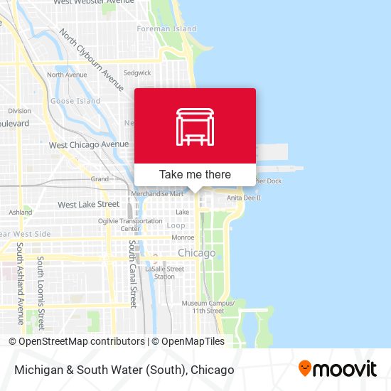 Mapa de Michigan & South Water