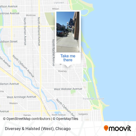 Mapa de Diversey & Halsted (West)