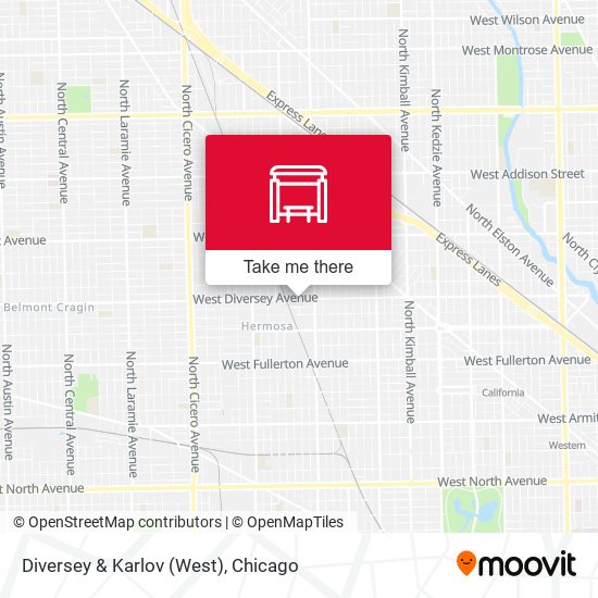 Mapa de Diversey & Karlov (West)